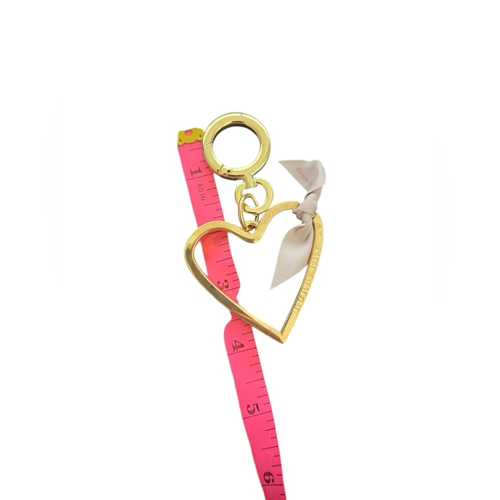BURBERRY Heart Shaped Bag Charm - Picture 7 of 9